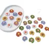 Acessórios de resina diy pequena zínia girassol acessórios de cabelo infantil suprimentos para carro decoração materiais de beleza