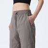 Pantalones de Cordón Estilo Americano High Street para Hombre y Mujer Verano Delgados Casuales para Exterior Rectos Tipo Paracaídas Pantalones Deportivos