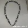 Yan Xuan Ni Mismo Estilo Collar de Perlas con Hebilla Magnética Redonda Femenino Shi Jia Mismo Estilo Realmente Muchos Cáñamo Gris Plata Alta Gama Lujo Ligero