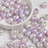 Ding Yi Lua Fria Duas Cores Barroco ABS Imitação Pérola Irregular Galvanizado Furo Reto Contas Soltas DIY Acessórios para Corrente de Celular