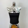 Coreano Dongdaemun Transfronterizo Puro Deseo Sexy Escote Bajo Cordón Halter Top Corto Chaleco Mujer