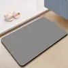 Tapete de chão de banheiro estilo minimalista moderno, tapete para pés de banheiro absorvente de água e secagem rápida, tapete antiderrapante para porta de banheiro