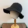 Chapéu de Pescador Liso Estilo Minimalista Japonês, Estilo Preguiçoso Francês, Aba Larga, Proteção Solar Casual, Essencial para Maquiagem Zero, Chapéu Balde Dobrável para Mulheres