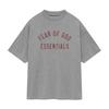 Esenciales Hhh Estilo High Street Americano Diseño de Letra Curva Verano Unisex Casual Holgado Peso Pesado Versátil Manga Corta Moderno
