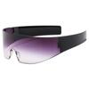 Gafas integradas con sentido de tecnología futurista ciberpunk, gafas de sol rojas para fiesta, gafas de sol de esquí de moda, discoteca TikTok Net