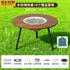 Mesa de Té para Barbacoa al Aire Libre para Uso Doméstico, Parrilla de Carbón Portátil Plegable sin Humo para Patio Exterior Preparación de Té