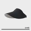 Nuevo sombrero de protección solar de doble cara para mujer para el verano, parasol para exteriores, protección UV, ala ancha, plegable, sin costuras, sombrero de copa abierta