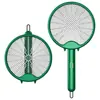 Mata mosquitos USB 3000V Raqueta Eléctrica Plegable Matainsectos Matamoscas Lámpara Repelente de Insectos Recargable Exterior