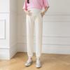 Ropa Exterior de Primavera y Verano para Mujeres Embarazadas Pantalones Delgados Pantalones de Seda Helada Pantalones Casuales Capris Holgados de Talla Grande Leggings Ropa de Verano para Mujeres Embarazadas