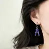 Pendientes Europeos y Americanos de Concha de Bambú con Borlas, Pendientes de Personalidad de Nicho de Lujo Ligero, Pendientes de Estilo Minimalista de Alta Gama
