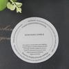 Almohadilla de papel a prueba de polvo para velas, papel encerado para aromaterapia, columna de cera, pegatina para cubierta trasera de cera, etiqueta europea DIY, cubierta de papel para vaso, papel translúcido de ácido sulfúrico