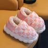 Zapatillas de algodón para niños, otoño e invierno, para niños y niñas, antideslizantes, con tacón, para interiores, cálidas, impermeables, zapatos de algodón para bebés.