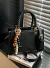 Bolso Pequeño de Diseño de Nicho para Mujer Estampado de Leopardo 2025 Nuevo Moda Japonesa y Coreana Bolso de Hombro Tejido de Mano Cruzado Bolso Cuadrado Pequeño