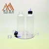 Botella PET plana y redonda de 240 ml, botella dispensadora de grado alimenticio para químicos de uso diario, botella de plástico vacía para limpieza, desinfectante y loción