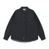 Ropa Vintage 2025 Otoño Nuevo Retro Japonés Bolsillo de Parche Holgado Moderno Mezclilla Lavada Ropa de Trabajo Camisa de Manga Larga