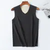 Colete quente de veludo dupla face bicolor sem costura para homens e mulheres com corte modelador, colete mais base lixada, fabricantes de underwear no atacado