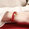 Tienda de Fábrica Pulsera de Cinabrio con Alto Contenido de Fortuna y Bendición Pulseras Regalos para Hombres y Mujeres Se Puede Enviar en Nombre de Otros