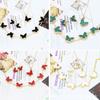 Collar de Trébol de Cuatro Hojas Cdd para Mujer Set Largo Popular Pulsera de Mariposa Aretes Comercio Electrónico Transfronterizo Suministro de Exportación Tienda de Fábrica