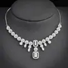 Regalo de Festival de Primavera para Novias Europeas y Americanas, Collar de Circonita, Joyería de Lujo Ligero para Banquetes de Boda, Accesorios de Boda X094