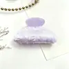Pinza para el pelo de estilo coreano de moda Tablero de onda de agua acrílica Pinza de garra Tamaño mediano Pinza de tiburón Pasador simple Pinza para coleta Accesorios para el cabello para recogidos