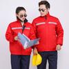 Overoles de invierno para hombre engrosados resistentes al desgaste ropa de protección laboral para fábrica de reparación de automóviles traje a prueba de frío cálido overoles de taller chaqueta acolchada de algodón