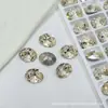 Wuzhou K9 Super Brilhante 8X10 Forma de Ovo de Pombo Strass 1:1 Réplica de Acessórios para Nail Art Huazi Pontiagudos de Fundo Decorativo DIY
