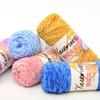 Toalla de bebé de terciopelo dorado colorido, súper suave, de grosor medio, bufanda, fina barra de hielo, tejida a mano, lana de chenilla, venta al por mayor