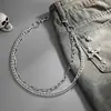 Nueva cadena para pantalones cruzados de estilo europeo y americano para hombre, cadena colgante para jeans de hip-hop de nicho para hombre, cadena de cintura de calavera transfronteriza