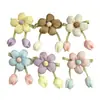 Tela Nueva Rellena de Algodón Colgante de Flor Pequeña Tulipán DIY Accesorios para Ropa Flor Tridimensional Linda Adornos de Flor de Cinco Pétalos