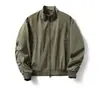 Chaqueta de aviador estilo americano con cuello mao para hombre, marca de moda, nueva colección de otoño, corte holgado casual, ropa de trabajo elegante, chaqueta de béisbol para motocicleta