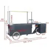Triciclo invertido de tres ruedas, bicicleta móvil, carrito de comida para mercado nocturno, puesto multifuncional exterior de arrastre manual