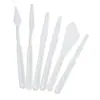 Ferramentas Raspadoras de Plástico Mais Vendidas, Conjunto de Seis Peças para Mistura de Cores, Material de Arte para Estudantes, Espátula para Pintura a Óleo Fácil de Limpar, Específico para Estudantes