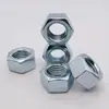 Tuerca hexagonal galvanizada grado 5 UNF americana dientes finos tuerca hexagonal grado 8.8 británica zinc blanco azul 1/4 7/8 1 pulgada