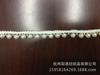 Fabricante suministro en stock DIY hecho a mano 1cm 6cm encaje de perlas unilateral blanco malla de espuma encaje con cuentas