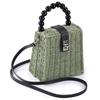 Bolso de mano de paja tejida de Amazon, bolso de hombro para compras, bandolera, bolso tejido de ratán, bolso de playa, bolso pastoral para mujer, dulce