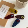 Pasador de Pelo de Terciopelo con Lazo Retro Francés Gama Alta Accesorios para el Cabello para Flequillo de Otoño e Invierno Clip BB Nuevo Tocados de Otoño e Invierno Pasador de Pelo