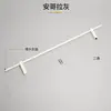 Tubo Cuadrado Redondo de Aleación de Aluminio de 8 mm Barandilla de Columna Cuadrada Gabinete de Madera Soporte Metálico Barandilla de Seguridad Valla Barra Decorativa Tira de Barrera