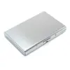 Estuche para tarjetas de presentación de acero inoxidable con puntos, tarjetero para tarjetas de crédito, tarjetero antirrobo, cartera tipo acordeón, tarjetero, logo