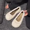 Zapatos para Mujer de Pies Anchos Pies Gorditos 2026 Estilo Coreano Temperamento Modernos Primavera/Otoño Nuevas Llegadas Zapatos sin Cordones Zapatos Peludos Sueltos