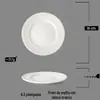 Relevo branco de cerâmica chapéu de palha tigela talheres prato ocidental simples tigela de salada prato de peixe copo e pires prato de lanche tigela de prato de café da manhã