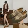 Diseño retro temperamento de moda Zapatos de entrenamiento alemanes Zapatos de vestir mujer 2026 otoño nuevo estilo cómodos versátiles elegantes zapatos casuales