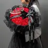 Salsa de Ciruela Ahumada Ramo de Rosas para Novia, Novio, Regalo de San Valentín, Cumpleaños, Jabón, Flor Preservada, Producto Terminado