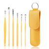 Juego de Cucharas para Limpiar Oídos de Acero Inoxidable Profesional Herramienta para Recoger Cera de Oído de Acero Inoxidable Hebilla Cuchara para Oídos Limpieza de Oídos