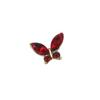 Arte de uñas de celebridades cibernéticas, joyería de mariposa, diamante, súper destello, Año Nuevo, cristal rojo, mariposa, acabado, luz, lujo, todo a juego, accesorios de uñas dorados