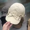 Gorra de béisbol fina de algodón suave con lazo lindo y rejuvenecedor para mujer, gorra transpirable con visera de pato para protección solar de primavera y verano, moderna