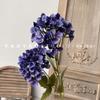 Impresión 3D de hortensias de madera de dos cabezas para decoración de auditorio de bodas, diseño de pared de hortensias, arreglo floral, hermoso paisaje Chen, simulación de flores