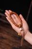 Pulseira de jade branco amarelado desgastado raiz de Bodhi couro Yin estilo étnico vintage pulseira DIY homens e mulheres anel único contas de lótus ameixa Buda