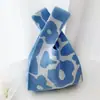 Bolsa de punto floral para el Día de la Mujer, Recuerdo del Día de la Diosa, Bolsa de regalo para empleados, Bolsa de embalaje de mano, Bolso