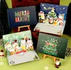 Tarjeta de Felicitación Navideña de Alta Gama Baomei Dibujo Animado Navideño Lindo Bendición Tarjeta de Mensaje para Regalo de Cumpleaños Sobre