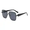 3673 gafas de sol metálicas de montura cuadrada grande comercio electrónico transfronterizo comercio exterior tiktok moda UV400 para hombres y mujeres
